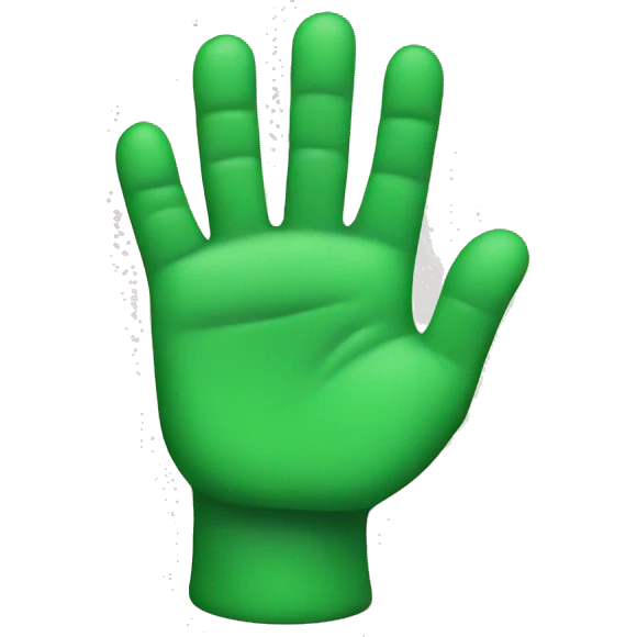 Green hand thumb emoji