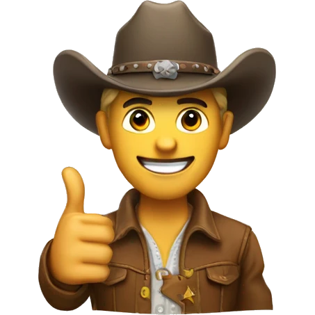 thumbs up cowboy emoji
