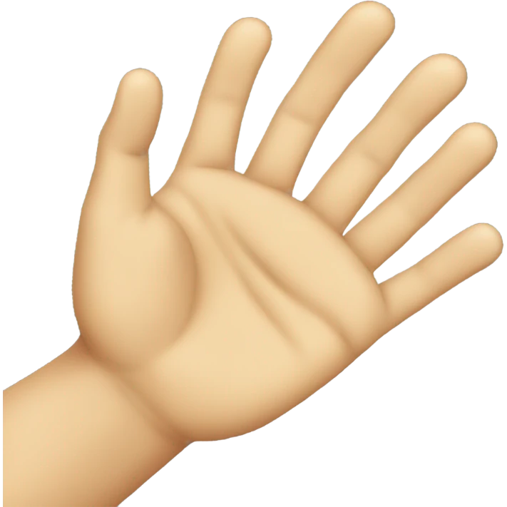 Hand palm and crying emoji