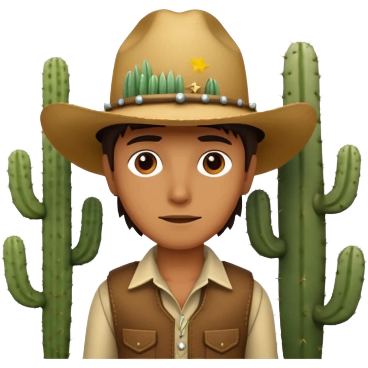 Western Cast deset cactus emoji