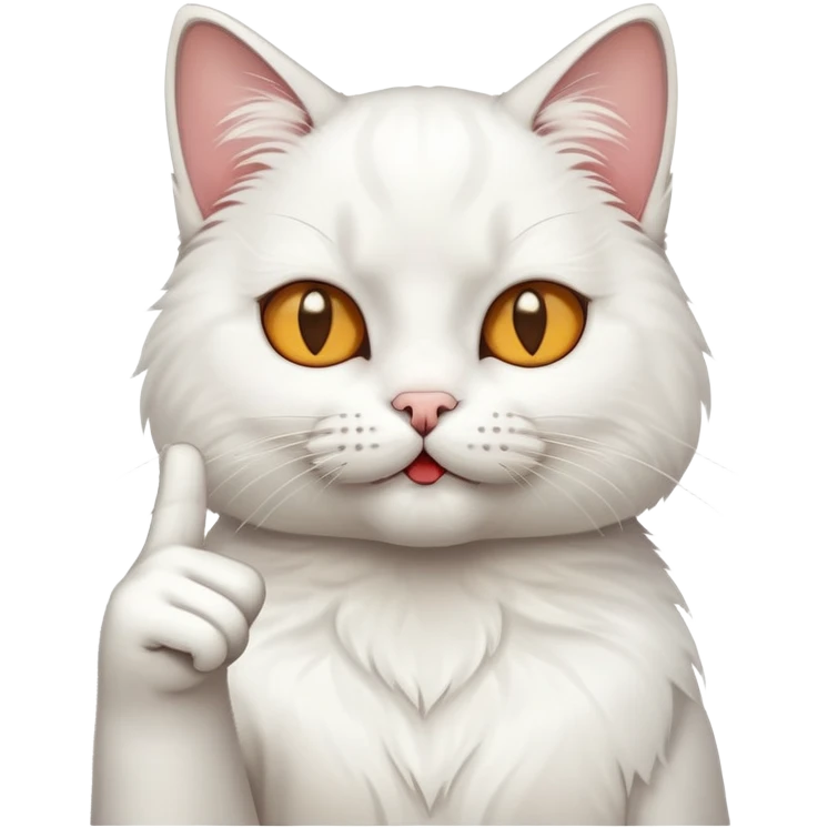 Un gato sacando el dedo del medio  emoji