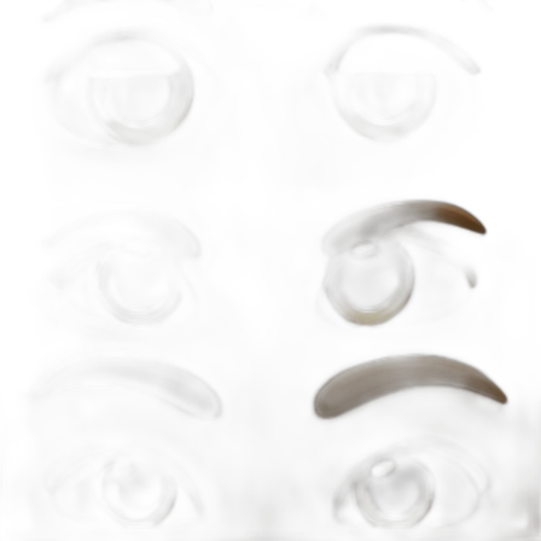 Half Close eye and open eye emoji
