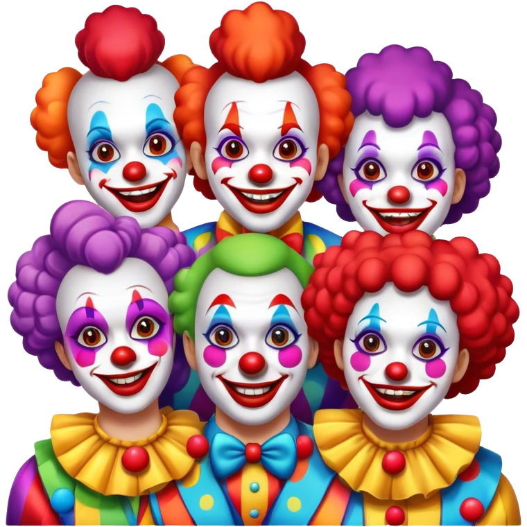 Dressed as clowns emoji