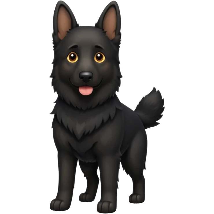black german shepherd brown eyes  emoji