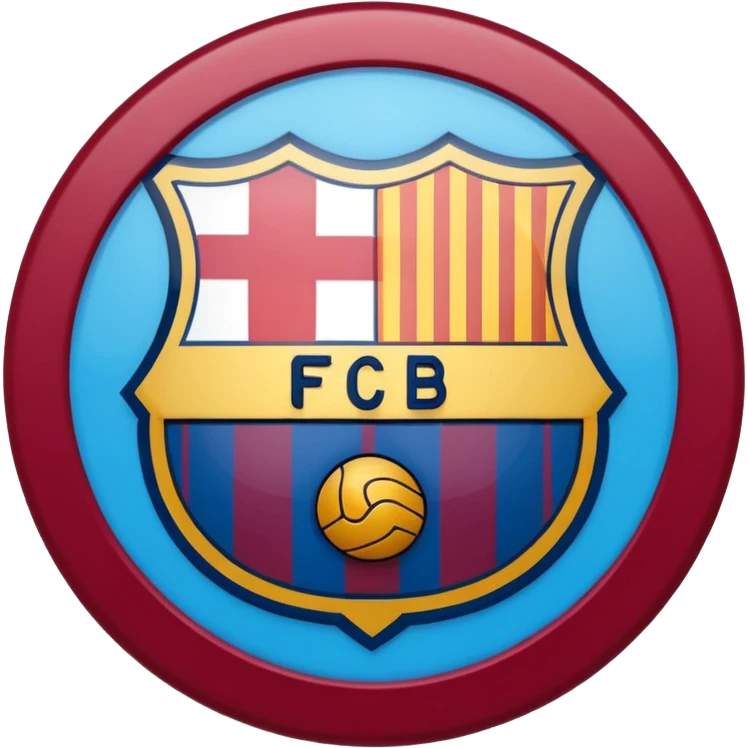 Emoji of fc Barcelona logo emoji