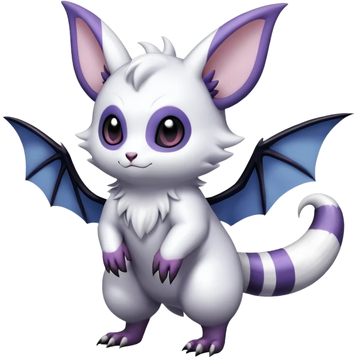 Shiny Furret-Absol-Noibat-Hybrid (Full body) emoji