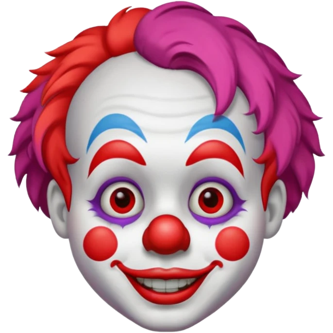clown small hair emoji