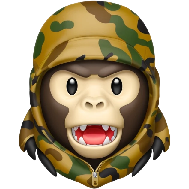 Сделай логотип Bape emoji