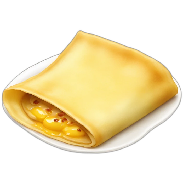 Taiwanese egg crepe. emoji