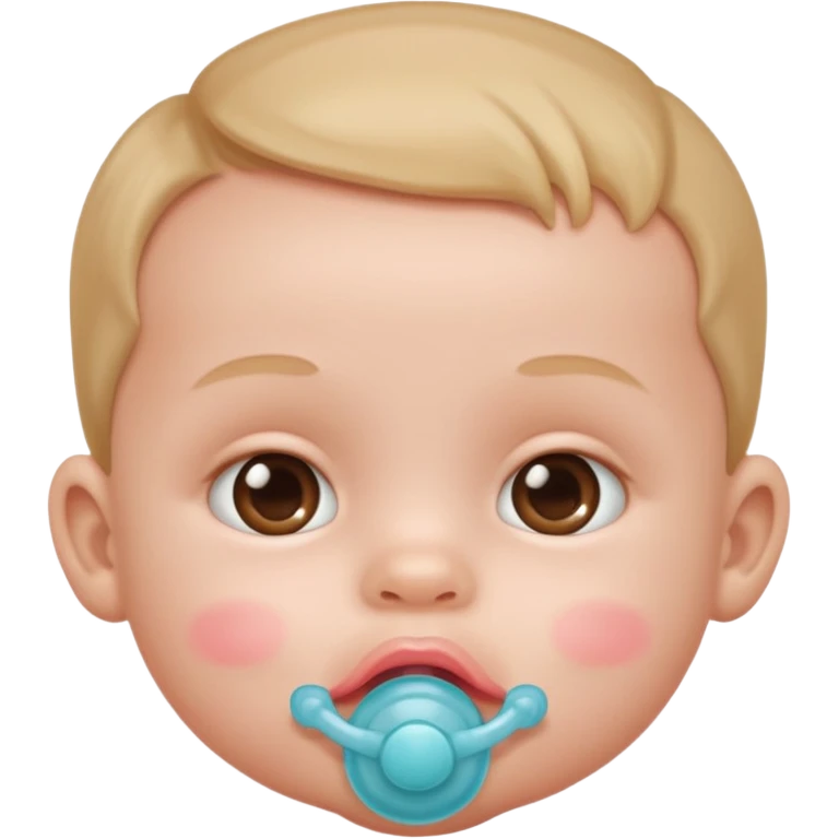 baby with pacifier in mouth emoji