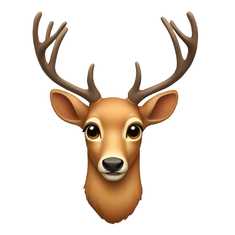 Deer with antlers emoji