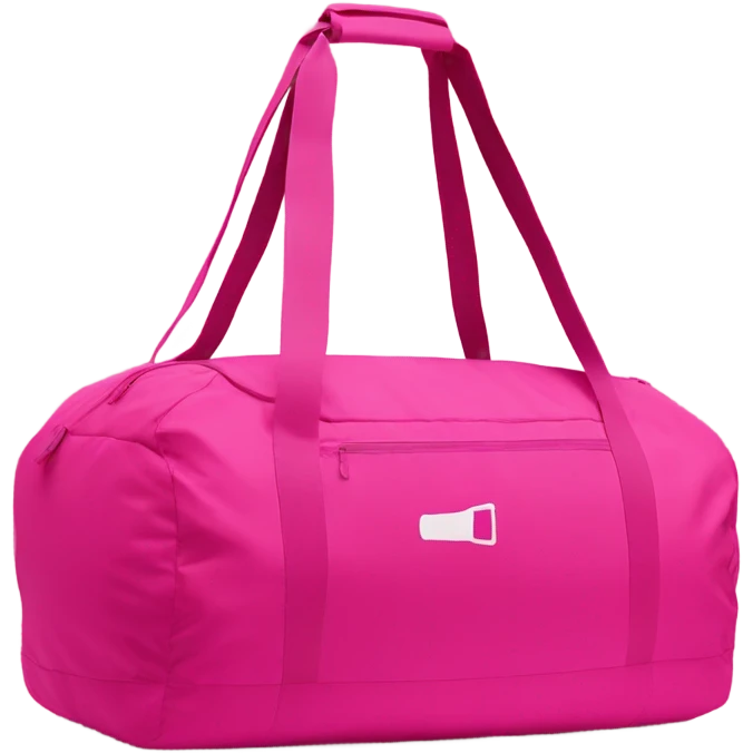 Pink gym bag  emoji