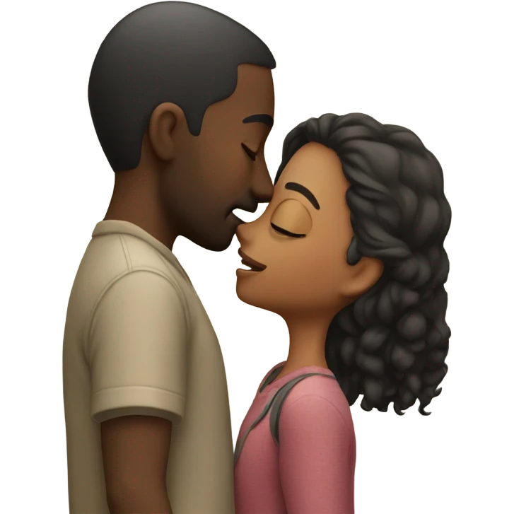 Guy kissing girl forehead  emoji