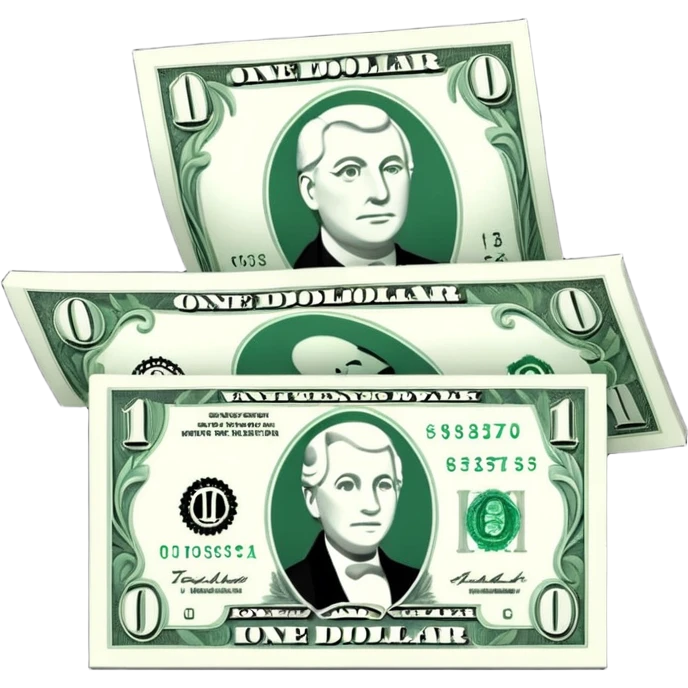create a usd money bill emoji
