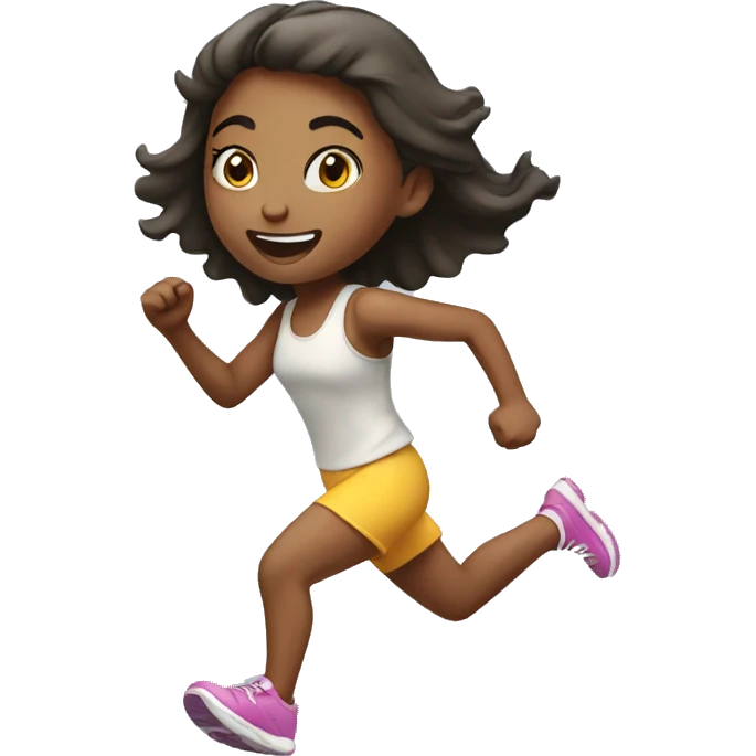 Girl running emoji