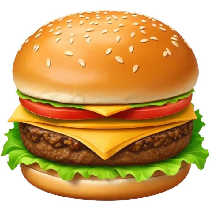 hamburger and fries emoji