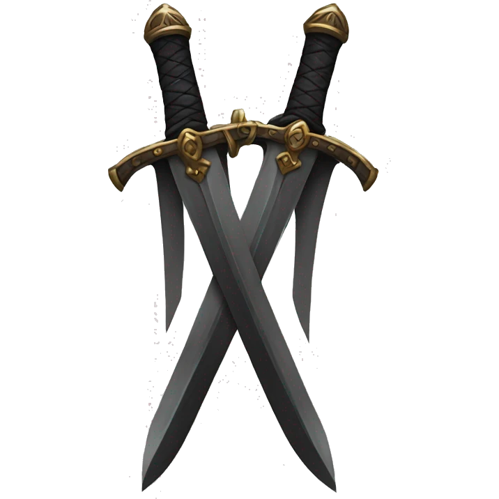 Black sword emoji