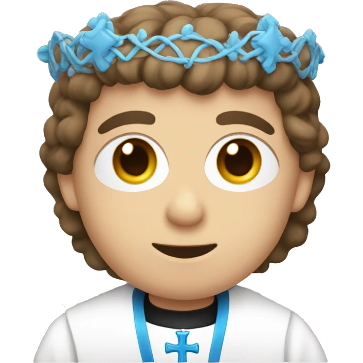 Priest w blue eyes emoji