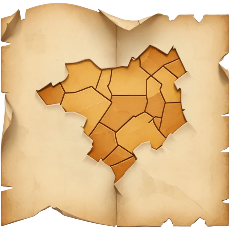 a broken map emoji