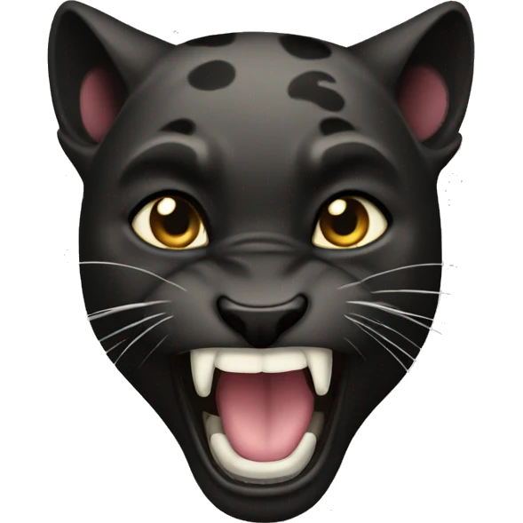 Exited emotion panther emoji