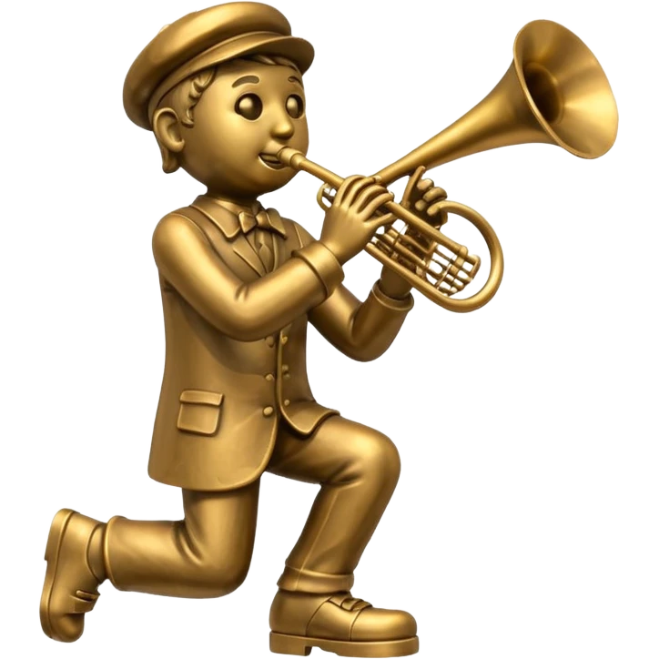 statue playing trombone emoji