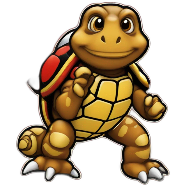 University of Maryland Mascot Testudo the terrapin, Red shell diamond back colors matching maryland flag red gold black yellow emoji