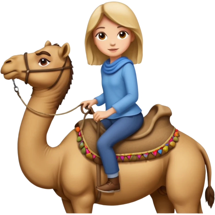 Girl on camel  emoji