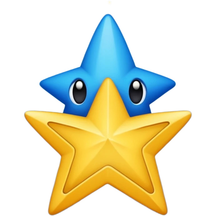 Rayos, centellas y estrellas en color azul con expresiones de furia emoji