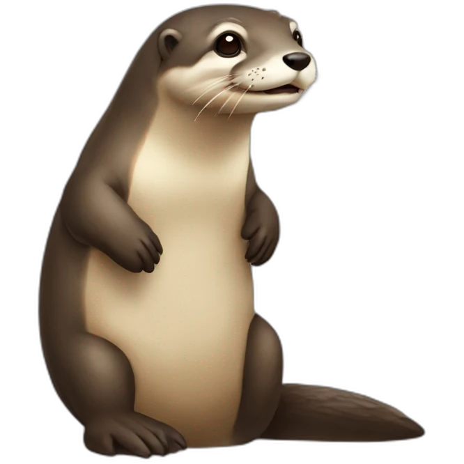 Loutre sur tortue emoji
