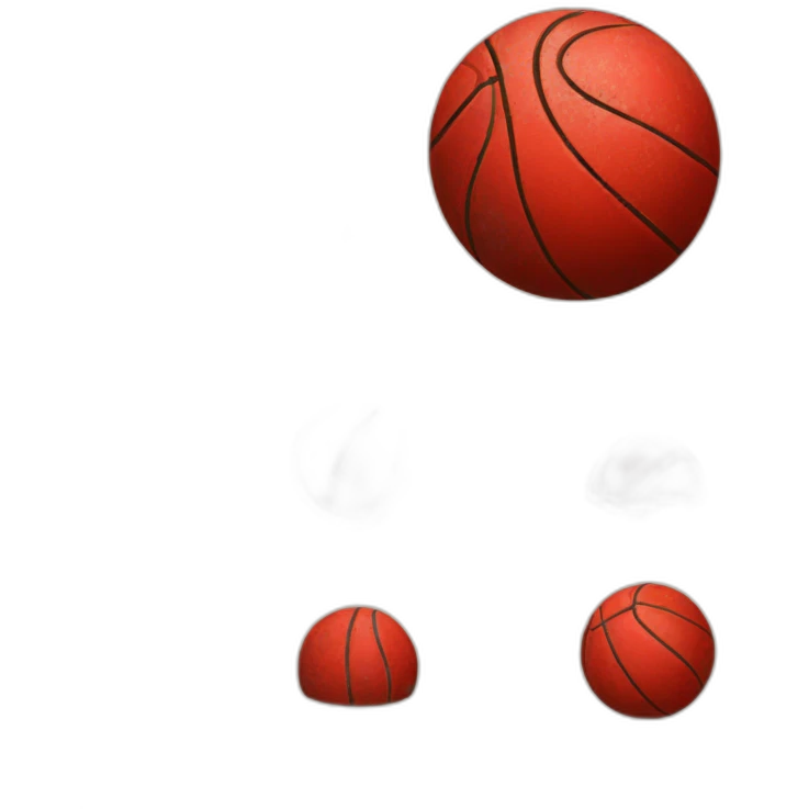 Red distressed ball emoji