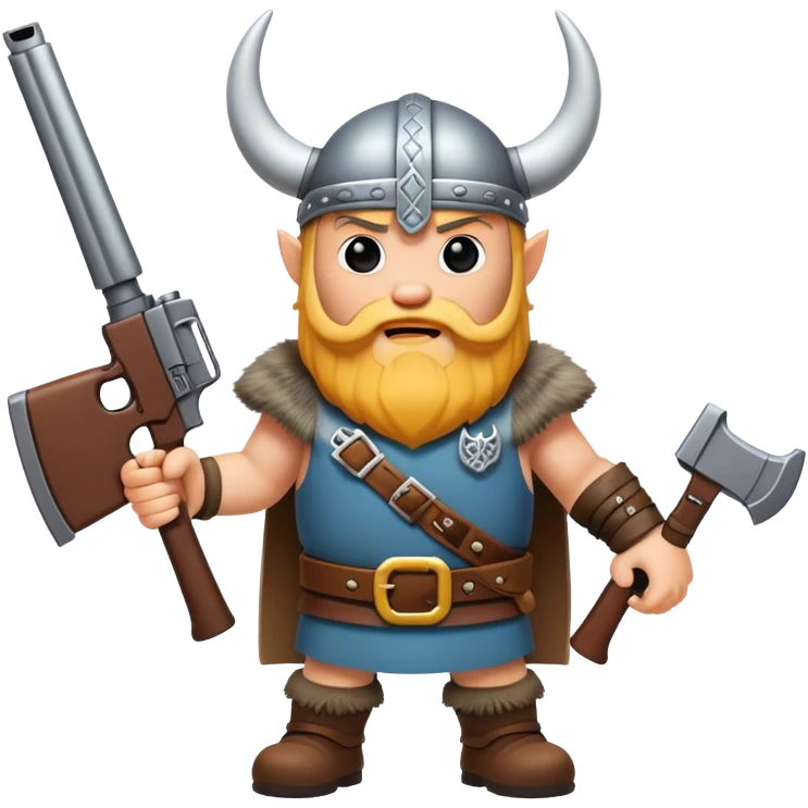 Viking with guns emoji