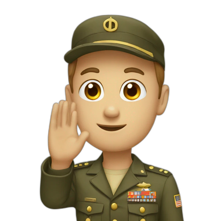 saluting emoji