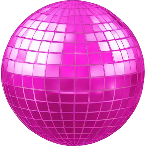 pink disco ball emoji