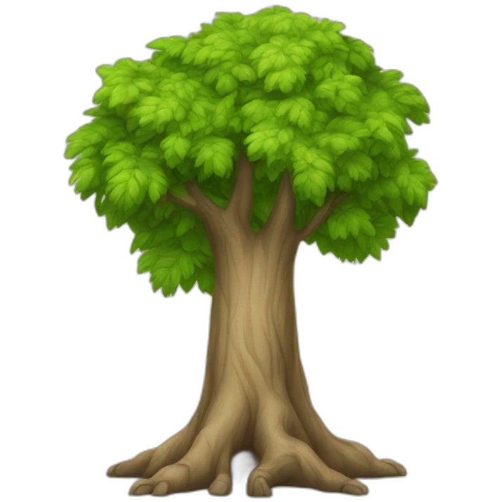 Arbre qui a des pieds humain emoji