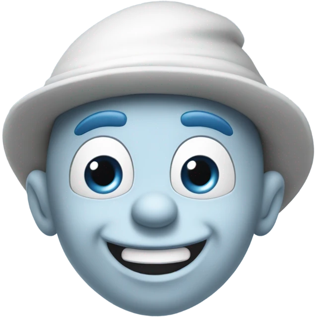 Grey Smurf emoji