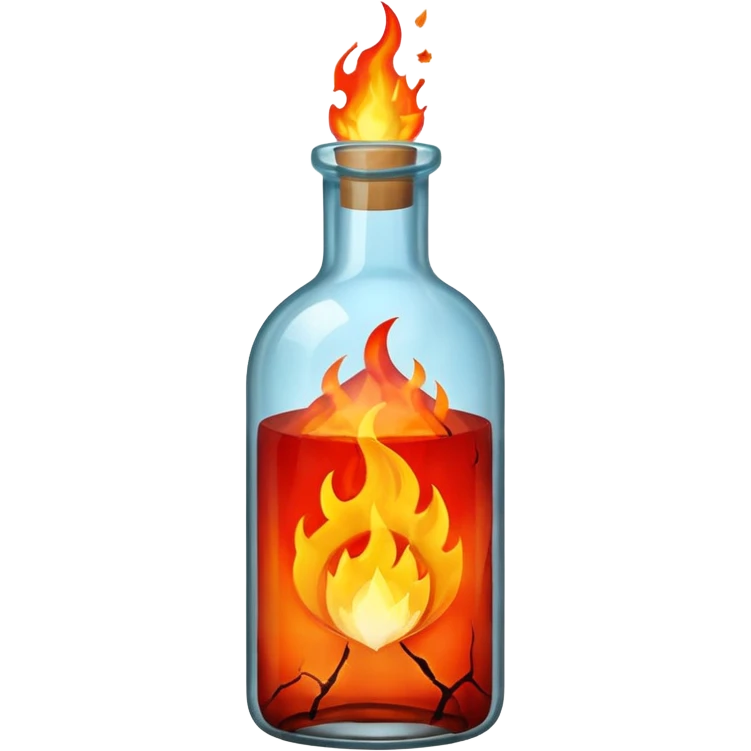 bottle on fire emoji