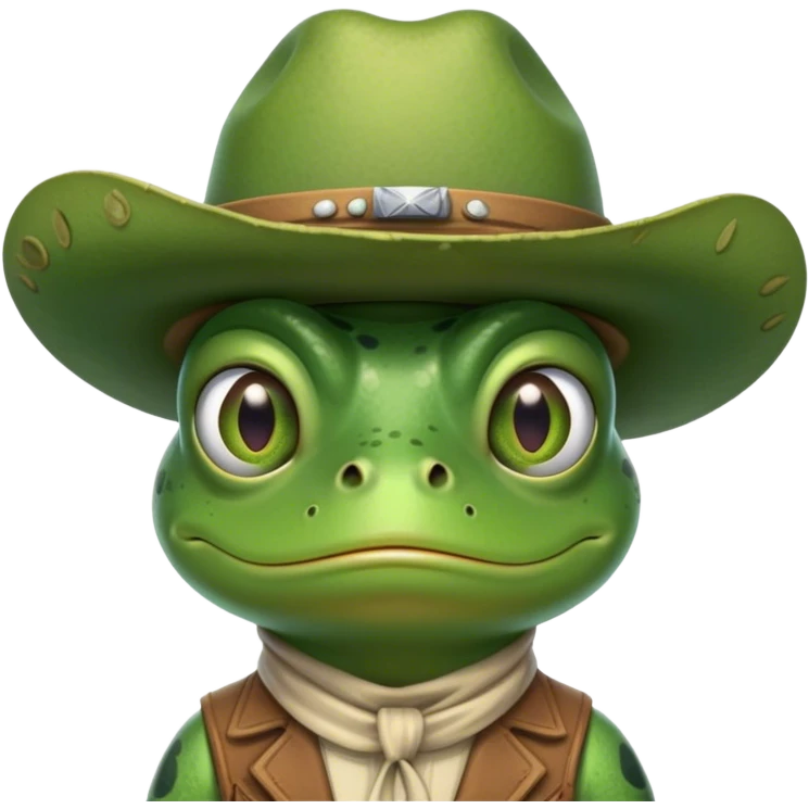worry frog cowboy emoji