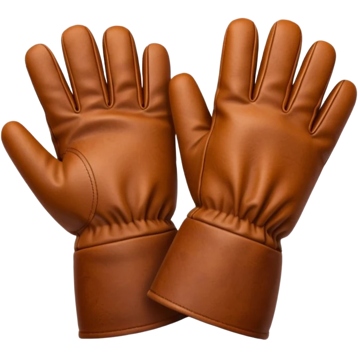 gloves gardening with dirt emoji