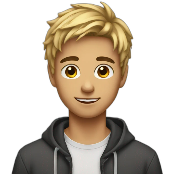 Beautiful teenage boy emoji