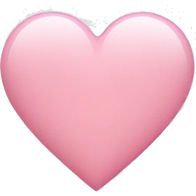 light pink heart emoji