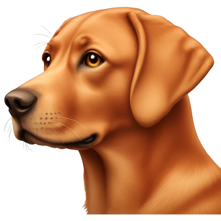 Fox red labrador  emoji