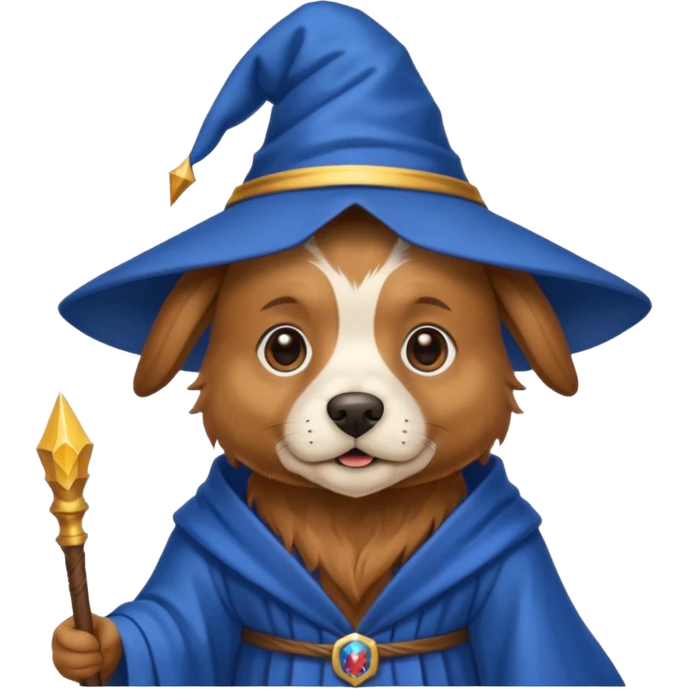 Dog wizard emoji