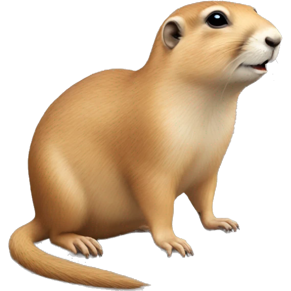Prairie dog with a rat emoji