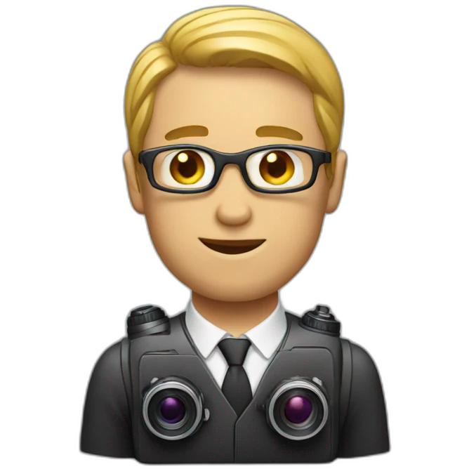 male camera man emoji
