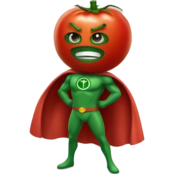Super hero tomato humani emoji