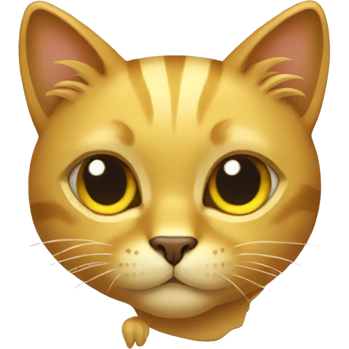 gold cat emoji