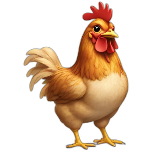 chicken on a podium emoji