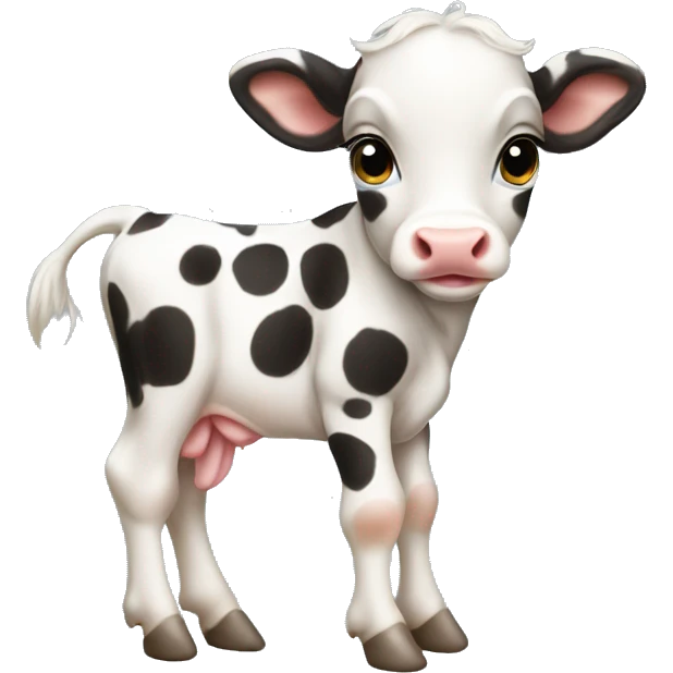 cute spotted baby calf emoji