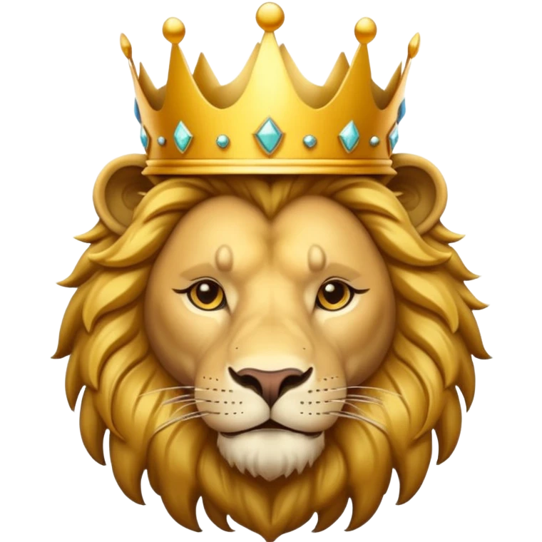Lion with crown  emoji