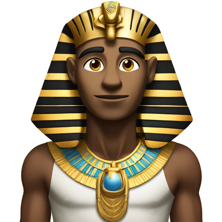 pharaon in front of pyramid emoji